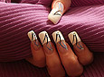  French nails with airbrush - Airbrush Motive 017