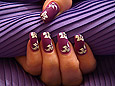  Leaves motifs templates and airbrush colours - Nail art 171